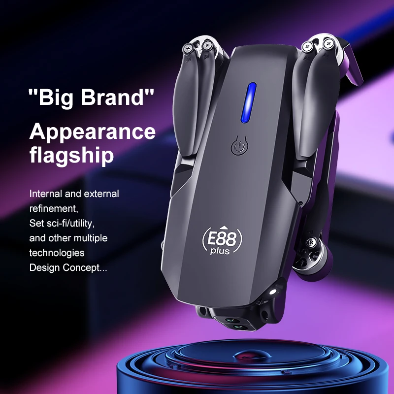 New E88 Plus Quadcopter Drone: - Drone Cinematic ulasan dan harga